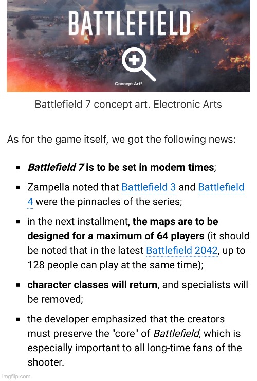Battlefield 7 | made w/ Imgflip meme maker