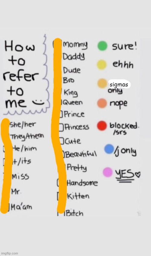 How To Refer To Me :) | sigmas | image tagged in how to refer to me | made w/ Imgflip meme maker