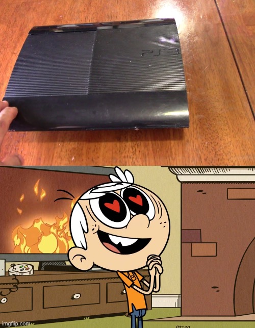 Lincoln Loud Loves PS3 | image tagged in lincoln loud,the loud house,nickelodeon,playstation,video games,video game | made w/ Imgflip meme maker