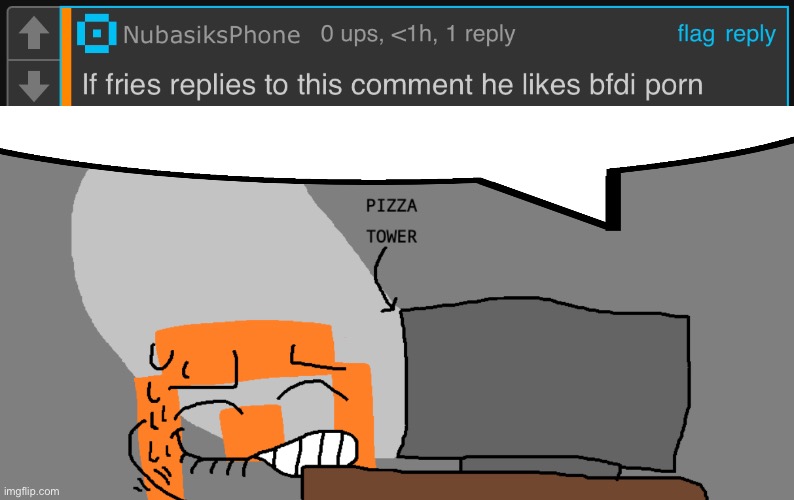 stay mad nubasiksphone | image tagged in nubasiksphone jerking to pizza tower | made w/ Imgflip meme maker