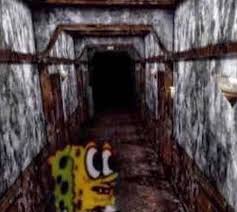 High Quality spongebob in scary metal room Blank Meme Template