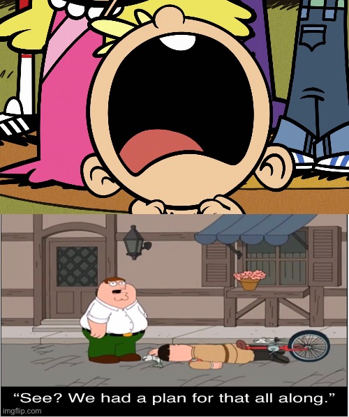 Peter Griffin Reacts To Lily Loud | image tagged in the loud house,nickelodeon,family guy,peter griffin,reaction,lincoln loud | made w/ Imgflip meme maker