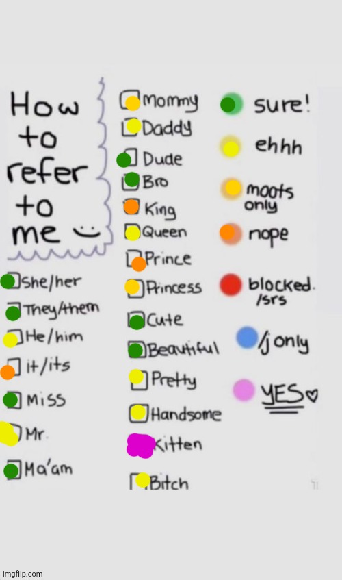 How To Refer To Me :) | image tagged in how to refer to me | made w/ Imgflip meme maker
