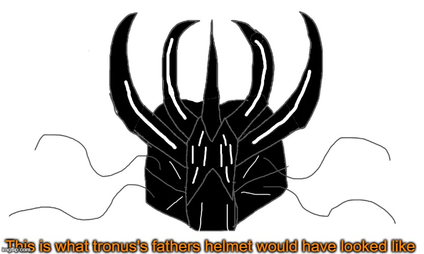 Scary goober (aussie: where's the difference?) (Mf you blind) | This is what tronus's fathers helmet would have looked like | made w/ Imgflip meme maker