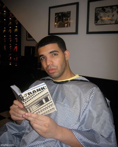 Drake reading book | image tagged in drake reading book | made w/ Imgflip meme maker