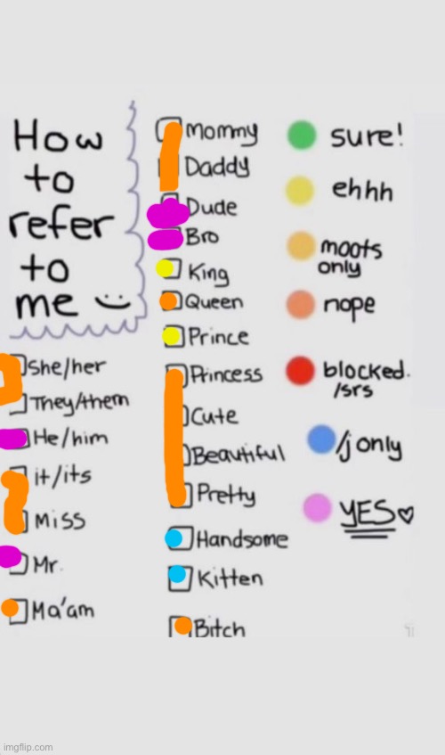 How To Refer To Me :) | image tagged in how to refer to me | made w/ Imgflip meme maker