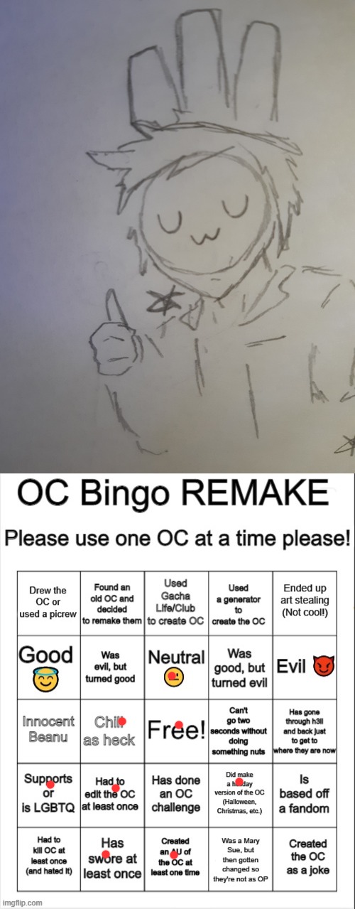 image tagged in blook,oc bingo remake | made w/ Imgflip meme maker