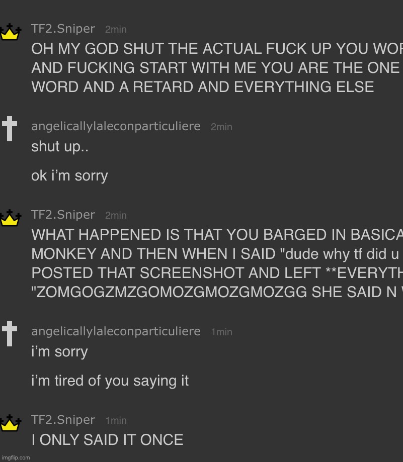 u weren’t supposed to call me it at all. | made w/ Imgflip meme maker