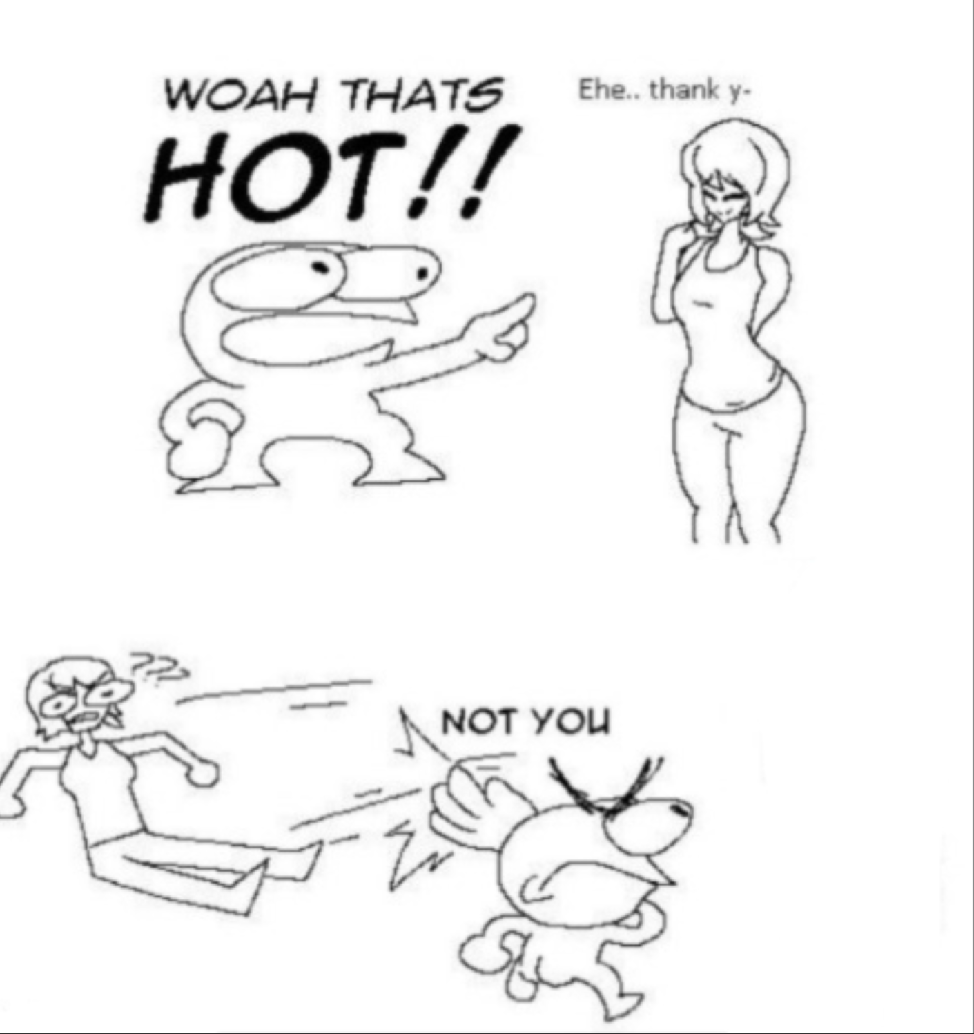 hot Blank Meme Template