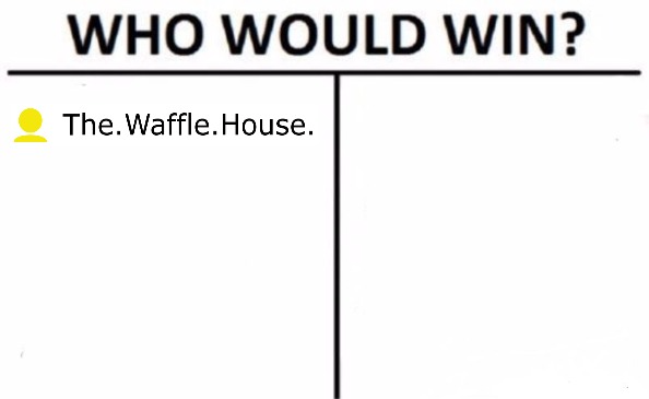 Waffle vs blank Blank Meme Template