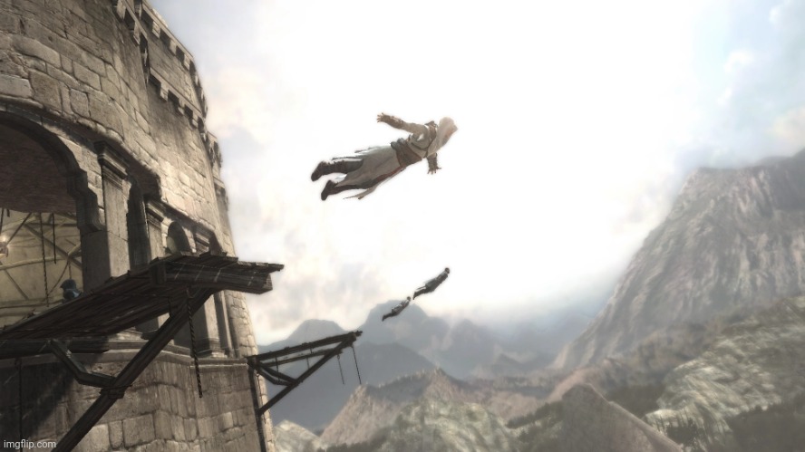 Leap of Faith | image tagged in leap of faith | made w/ Imgflip meme maker