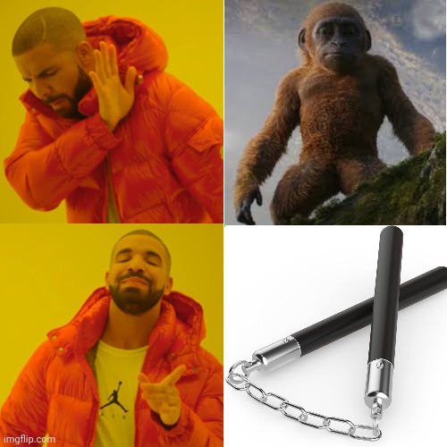 How Kong sees Suko (can I share a Kong meme here?) | image tagged in memes,drake hotline bling | made w/ Imgflip meme maker