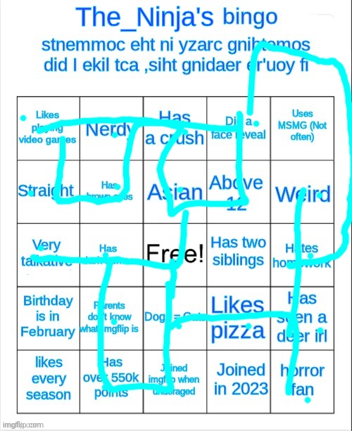 image tagged in the_ninja's bingo | made w/ Imgflip meme maker