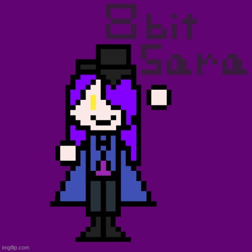 8-bit Sara | image tagged in ocs | made w/ Imgflip meme maker