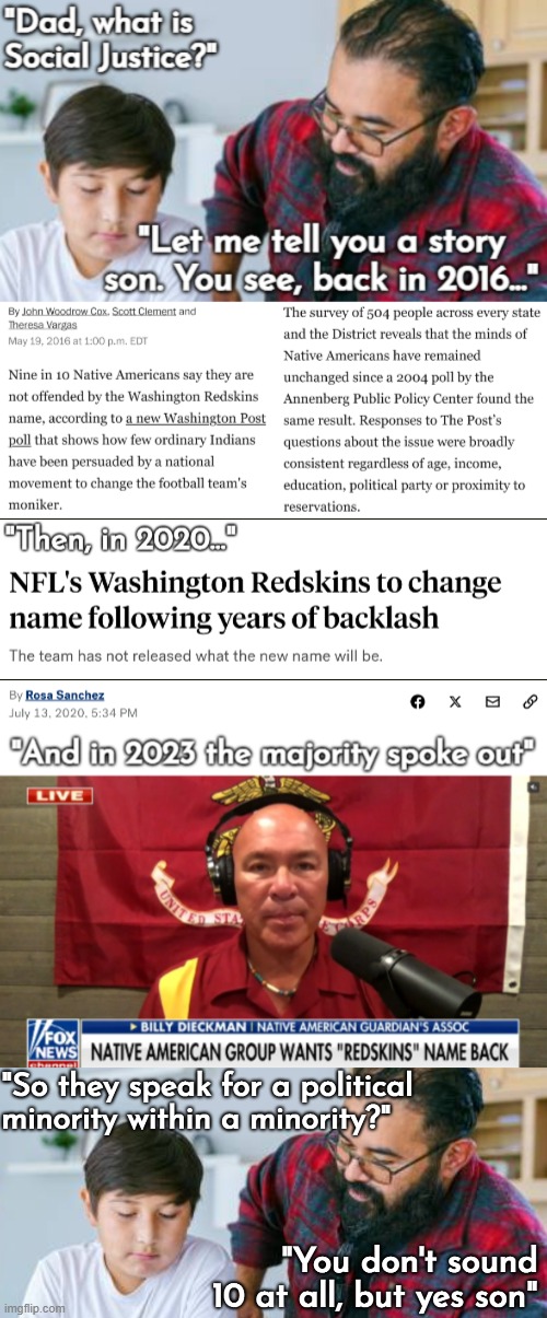 Activists suck | image tagged in native americans,washington redskins,social justice,woke,american politics | made w/ Imgflip meme maker