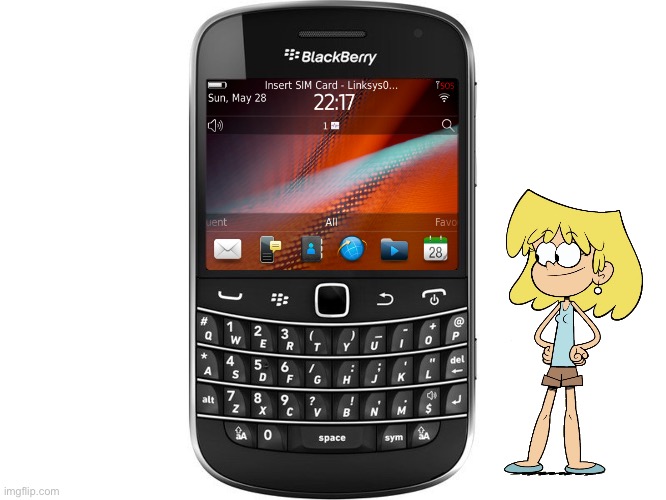 Lori with a Blackberry Phone | image tagged in the loud house,nickelodeon,lori loud,phone,girl,blonde | made w/ Imgflip meme maker