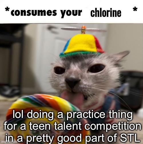 There’s a band performing Zombie | lol doing a practice thing for a teen talent competition in a pretty good part of STL | image tagged in the faceless consumes your chlorine | made w/ Imgflip meme maker
