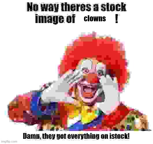 anti-Humor | clowns | image tagged in no way theres a stock image of x | made w/ Imgflip meme maker