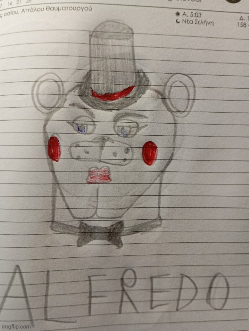 Cinqo noches con Alfredo | image tagged in memes,fnaf,drawing,shitpost | made w/ Imgflip meme maker