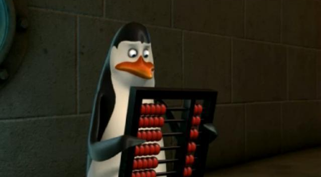 Penguin can't math Blank Meme Template