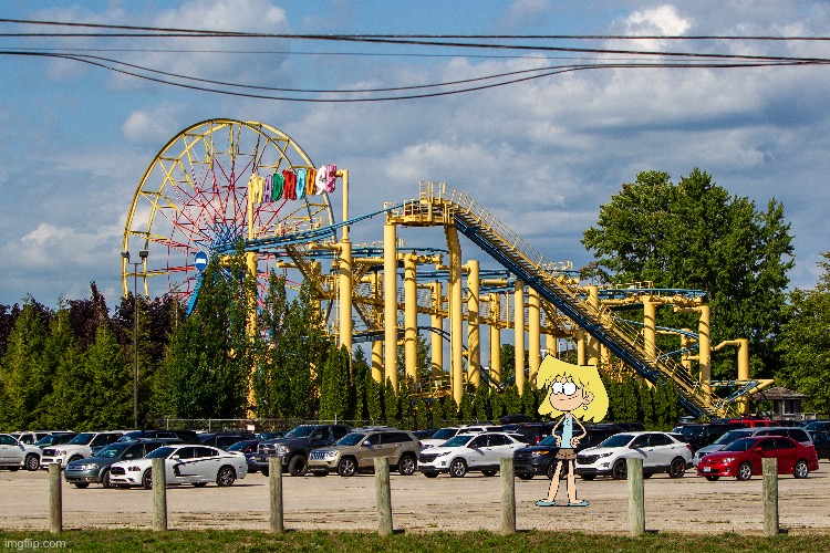 Lori Loud at Michigan's Adventure | image tagged in the loud house,nickelodeon,lori loud,michigan,amusement park,vacation | made w/ Imgflip meme maker