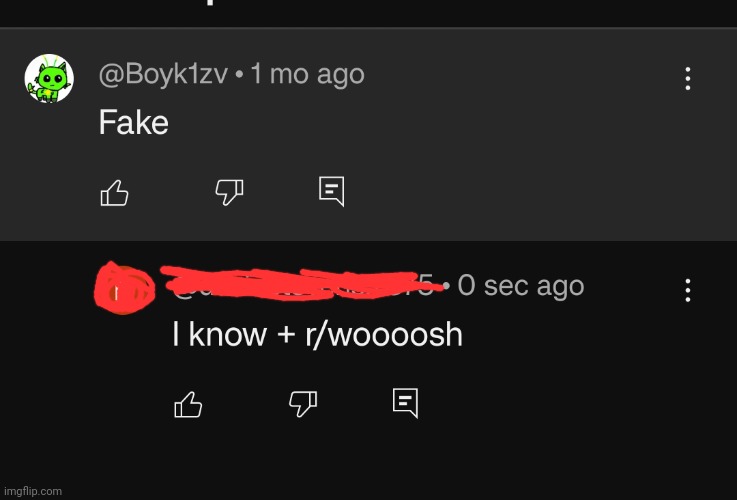 Woooosh in youtube | image tagged in lol | made w/ Imgflip meme maker