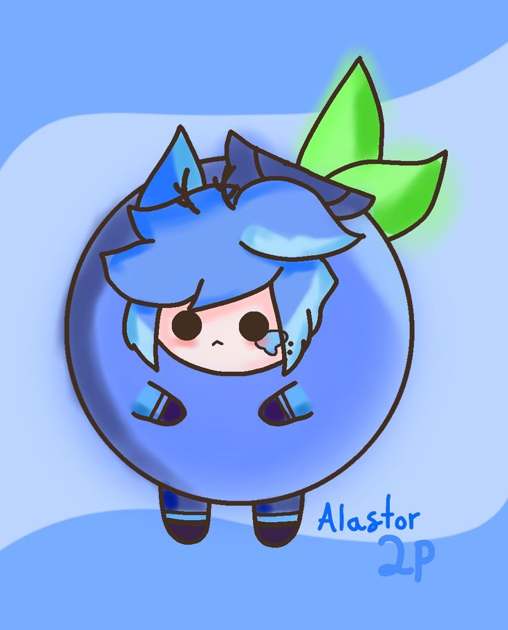 Blueberry Alastor Blank Meme Template