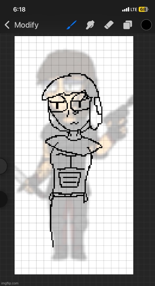 i’m gonna make pixel art of my characters | made w/ Imgflip meme maker