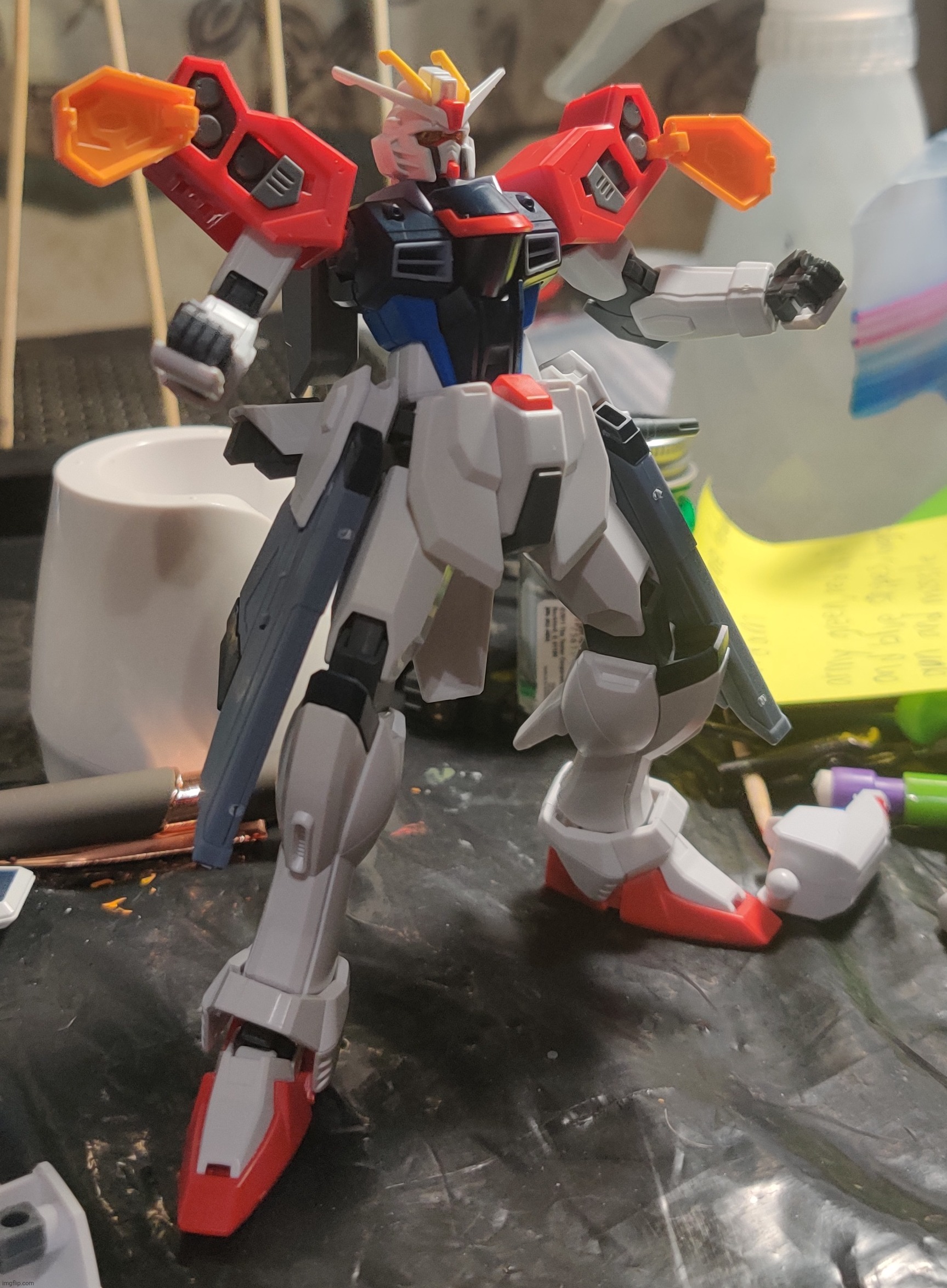 Definitely some potential with this spare freedom Gundam, I don't have the parts for it yet though. | made w/ Imgflip meme maker