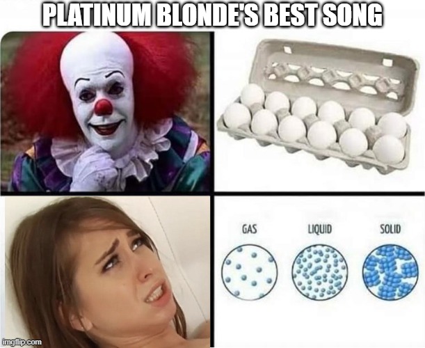 Platinum Blonde's best song | PLATINUM BLONDE'S BEST SONG | image tagged in cancon,platinum blonde,canadian,80s music | made w/ Imgflip meme maker