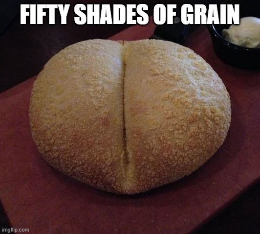 Bread: Don't Let Your Meatloaf | image tagged in vince vance,bread,crust,50 shades of grey,memes,grains | made w/ Imgflip meme maker