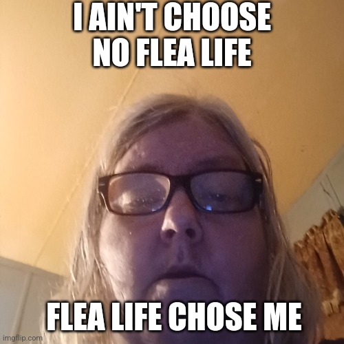 Tina Dandridge | I AIN'T CHOOSE NO FLEA LIFE; FLEA LIFE CHOSE ME | image tagged in meme,memes,funny memes | made w/ Imgflip meme maker