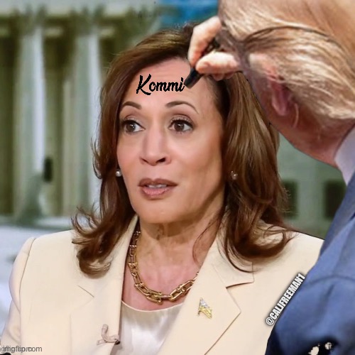 @CALJFREEMAN1 | image tagged in kamala harris,donald trump,communism,maga,presidential race,communist socialist | made w/ Imgflip meme maker