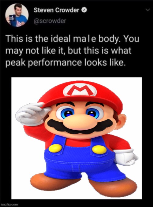ario | image tagged in ideal male body hq | made w/ Imgflip meme maker
