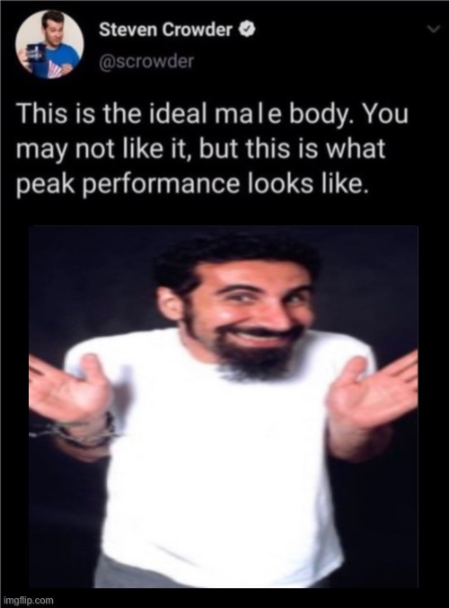 Ideal Male Body HQ | image tagged in ideal male body hq | made w/ Imgflip meme maker