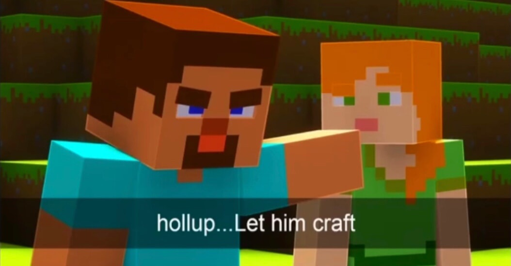 Let Him Cook Minecraft version Blank Meme Template