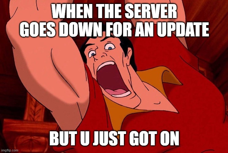 server update in progress | WHEN THE SERVER GOES DOWN FOR AN UPDATE; BUT U JUST GOT ON | image tagged in space engineers,space,gaming,pc | made w/ Imgflip meme maker