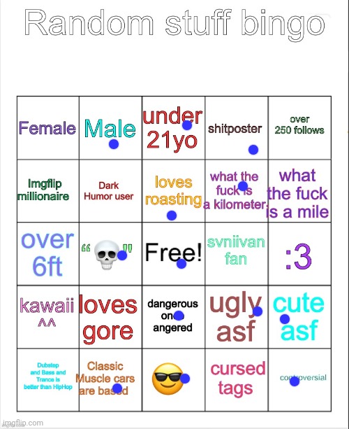 Random Stuff Bingo | image tagged in random stuff bingo | made w/ Imgflip meme maker