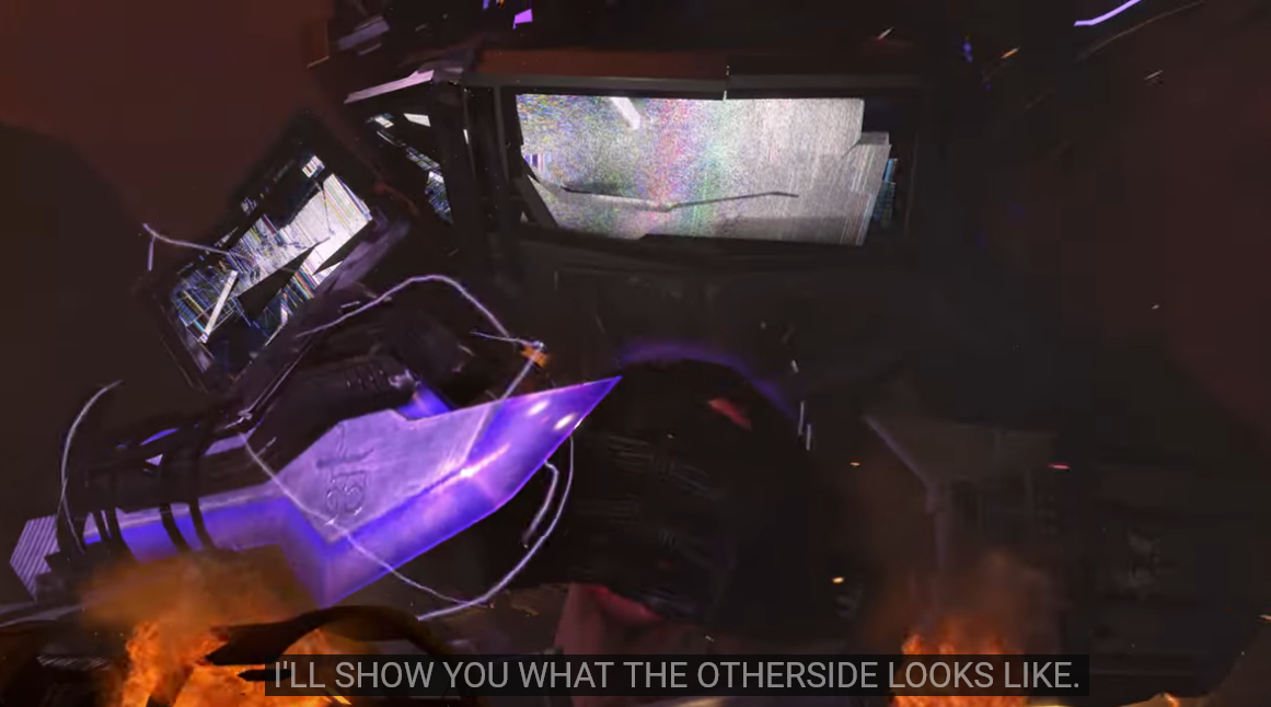 titan TV man "i'll show you what the otherside looks like" Blank Meme Template