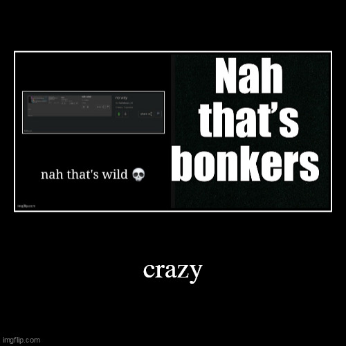 crazy | | image tagged in funny,demotivationals | made w/ Imgflip demotivational maker