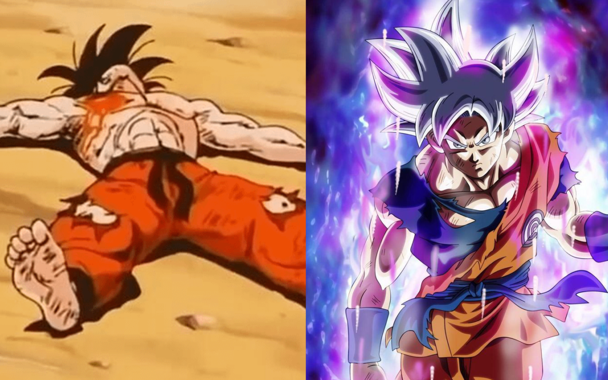 High Quality Weak Goku Vs goku ultra instinct Blank Meme Template