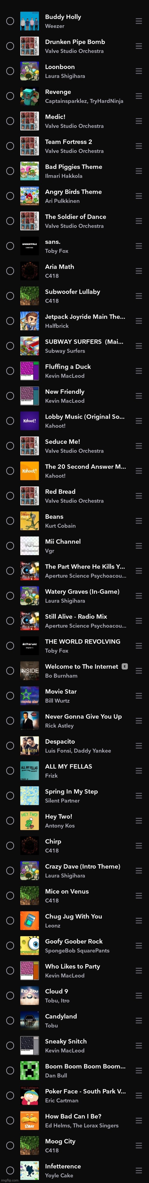 10 ups and I sit down and listen to this whole playlist on shuffle | made w/ Imgflip meme maker