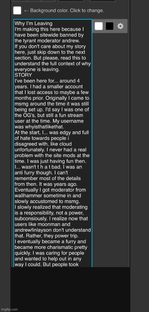 This copypasta is so good it crashes the meme maker | made w/ Imgflip meme maker