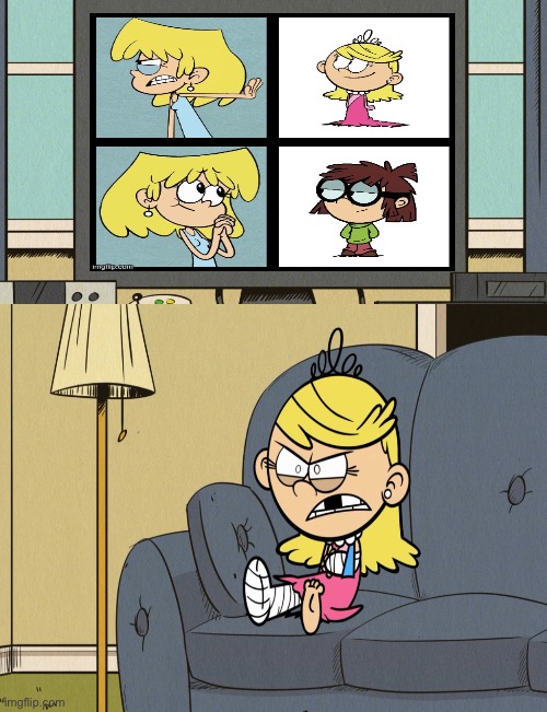 Lola Hates My 1177th Deviation | image tagged in the loud house,nickelodeon,lori loud,broken leg,angry,princess | made w/ Imgflip meme maker