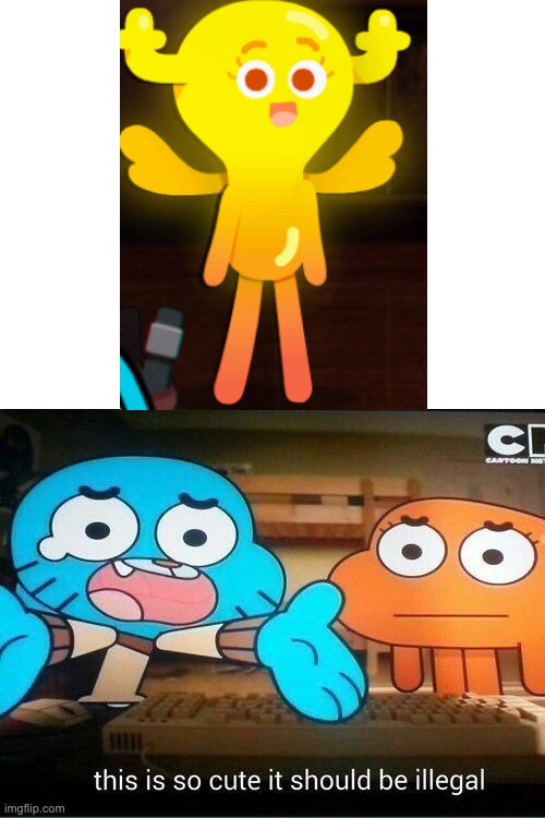 Gumball is still glazing Penny | image tagged in this is so cute it should be illegal,gumball,memes,penny fitzgerald,the amazing world of gumball,gumball watterson | made w/ Imgflip meme maker