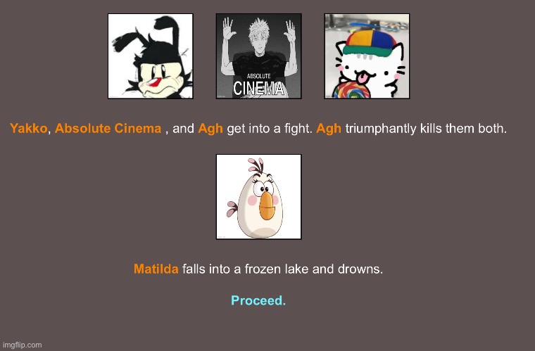 Yay yakko died Blank Meme Template