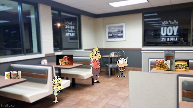 Inside Whataburger Part 2 | image tagged in the loud house,nickelodeon,lincoln loud,fast food,food,texas | made w/ Imgflip meme maker