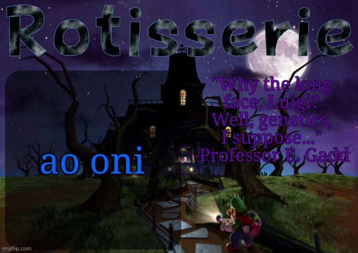 Rotisserie's LM2 Temp | ao oni | image tagged in rotisserie's lm2 temp | made w/ Imgflip meme maker