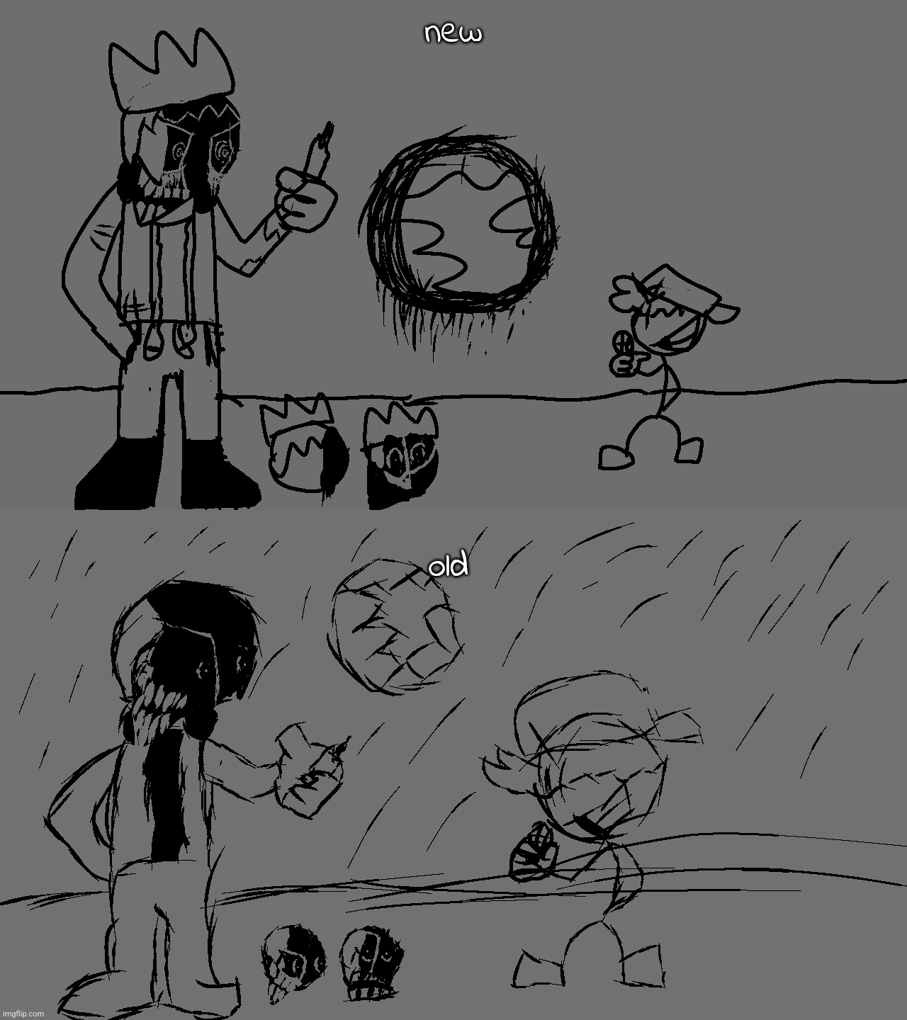 REPEATS: RESKETCH (OLD V NEW) | new; old | made w/ Imgflip meme maker