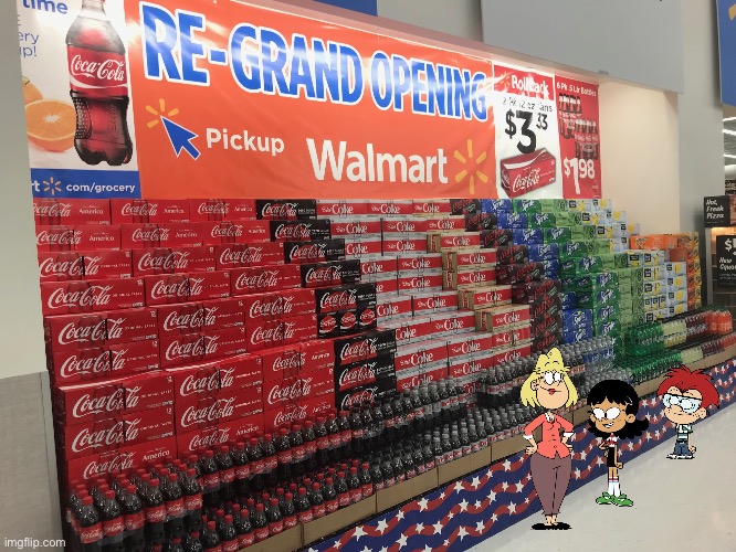 Buying Coke at Walmart | image tagged in the loud house,nickelodeon,walmart,coca cola,texas,soda | made w/ Imgflip meme maker